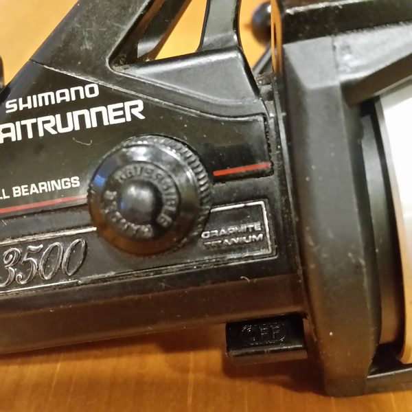 Used Shimano Baitrunner 6500 Graphite Titanium Spinning Fishing