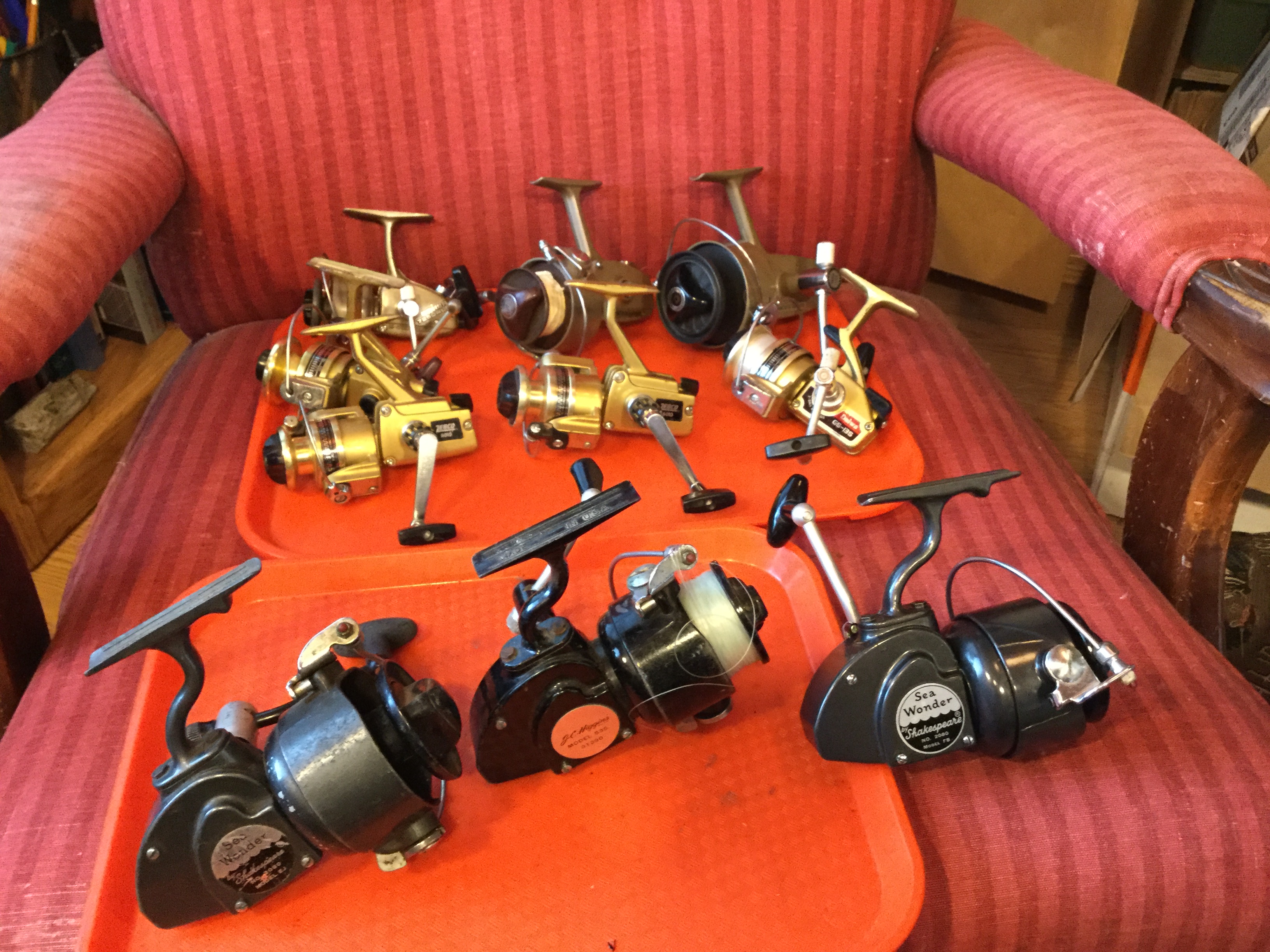 Shakespeare spinning reels from the '70s..