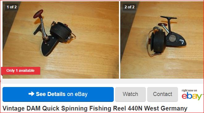 1 new old stock D.A.M Quick 440N Fishing Reel Bail 104-082 NOS 
